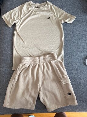 Kids New Balance Tan Short Sleeve Top